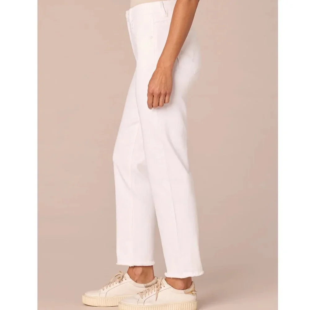 New w/Tags - Democracy Ab-Solution Hi Rise Straight Jeans, Optic White, 18P Plus - Picture 10 of 14